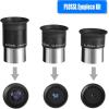 image125 Inch Astronomical Telescope Accessory Set with Carry Case  Telescope Plssl Eyepiece Set Filter Set 2X Barlow LensTelescope Accessory Set