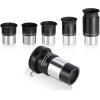 image125 Inch Astronomical Telescope Accessory Set with Carry Case  Telescope Plssl Eyepiece Set Filter Set 2X Barlow Lenseyepieces and filters set